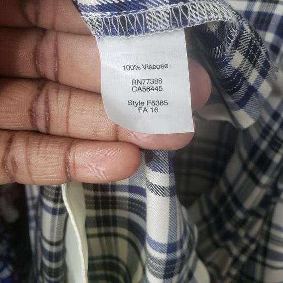 Madewell Plaid Shift Dress Size XS - Picture 4 of 7